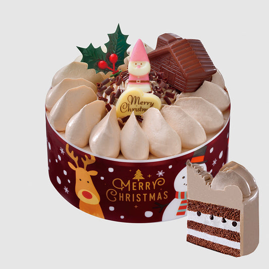 [17]クリスマス　カフェオレケーキ４号